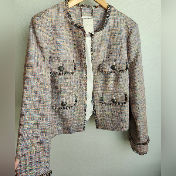 Ted Baker Colorful Tweed Jacket Size US 10 (4) - Picture 1 of 9